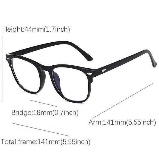 Fashionable Light Blocking Glasses Square Frame