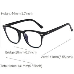 Fashionable Light Blocking Glasses Square Frame