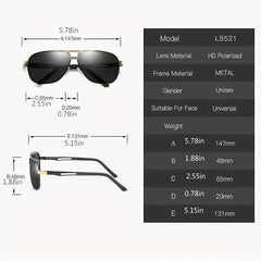 Pilot Sunglasses Polarized UV400 Eyecrafters
