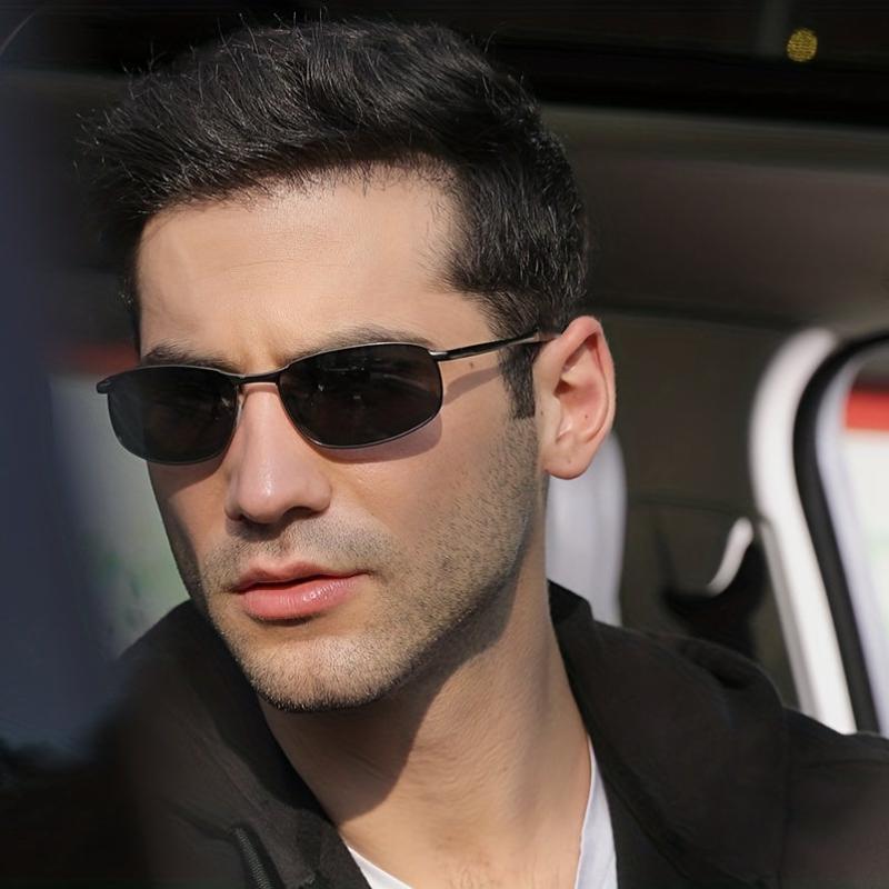 Men's Metal Frame Polarized Sunglasses UV400 Night Vision