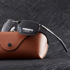 Men's Metal Frame Polarized Sunglasses UV400 Night Vision