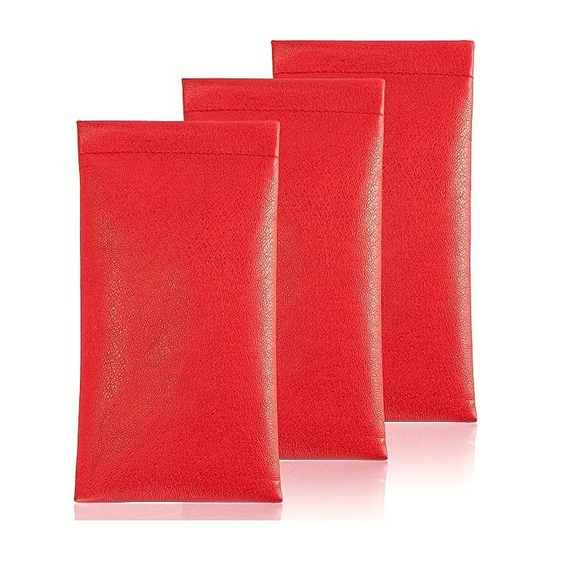 Men's Spring Glasses Pouch Extruded PU Leather Sunglasses Pouch