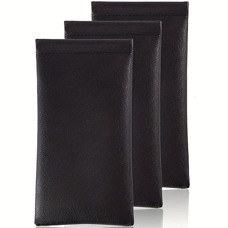 Men's Spring Glasses Pouch Extruded PU Leather Sunglasses Pouch