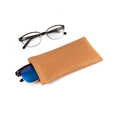Men's Spring Glasses Pouch Extruded PU Leather Sunglasses Pouch