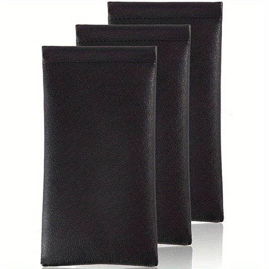 Men's Spring Glasses Pouch Extruded PU Leather Sunglasses Pouch