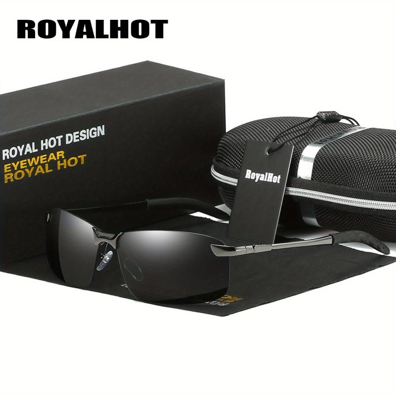 RoyalHot Men's Reflective Polarized UV400 Sunglasses