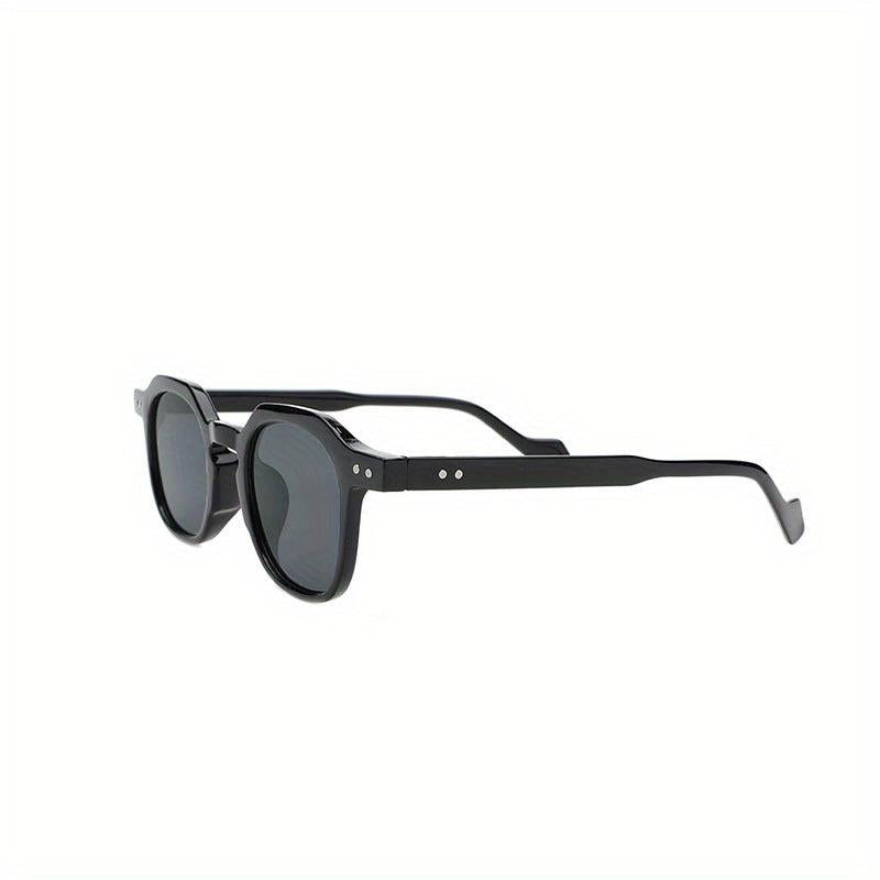 Vintage Gray Round Frame Sunglasses for Men