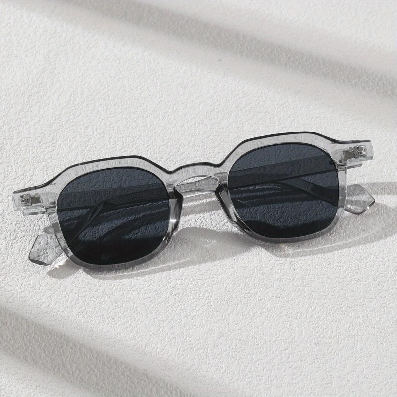 Vintage Gray Round Frame Sunglasses for Men