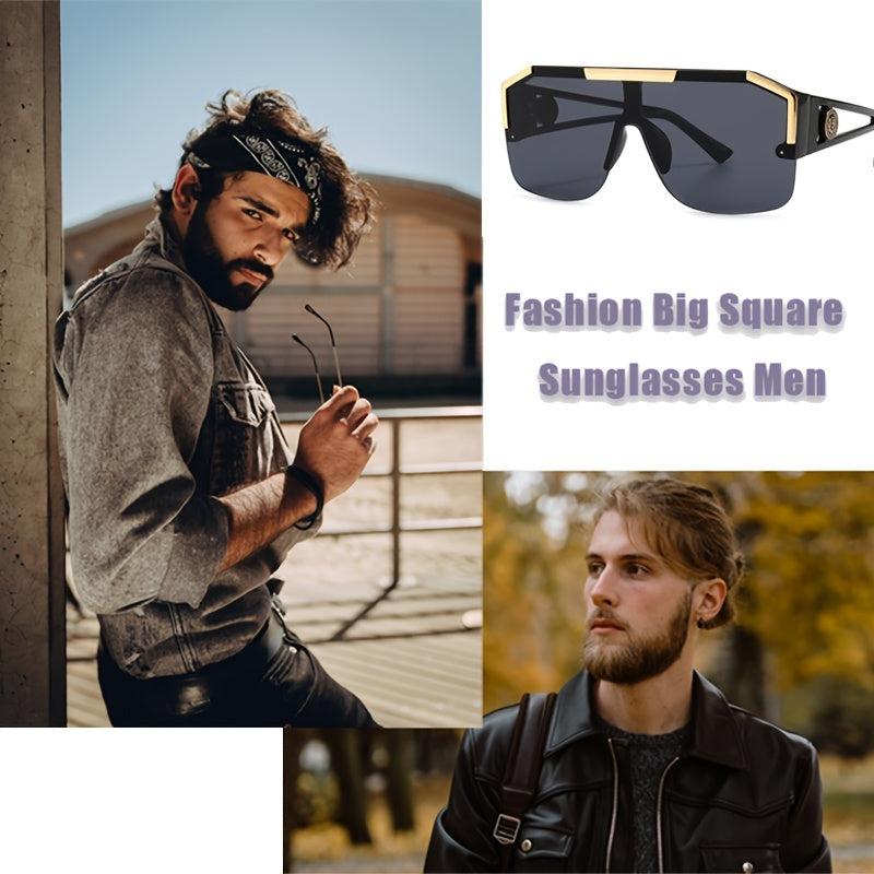 Men's Vintage Square Sunglasses Oversized