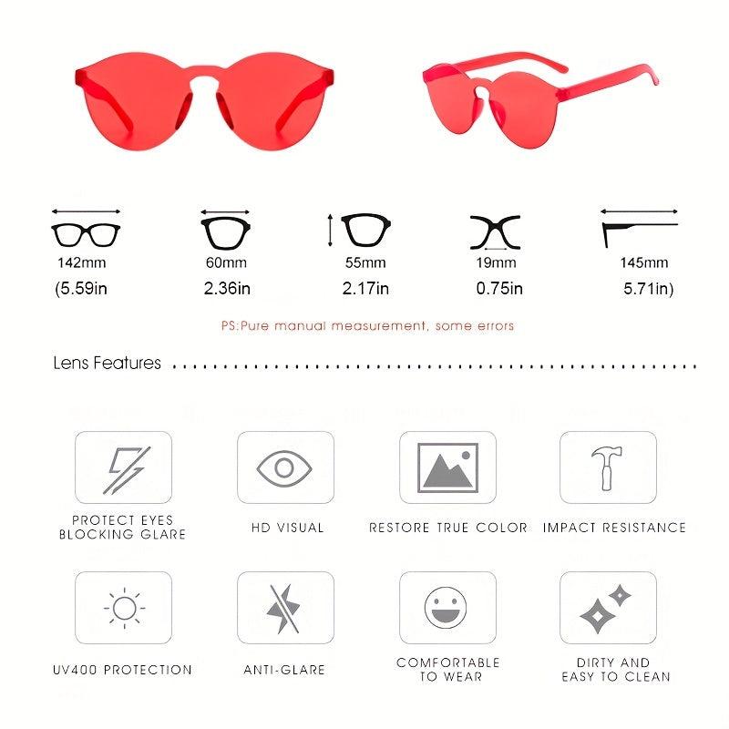 Candy Gradient Sunglasses Unisex Party Eyewear By OOLVS