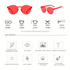 Candy Gradient Sunglasses Unisex Party Eyewear By OOLVS