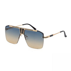 Vintage Semi Rimless Sunglasses Square Casual