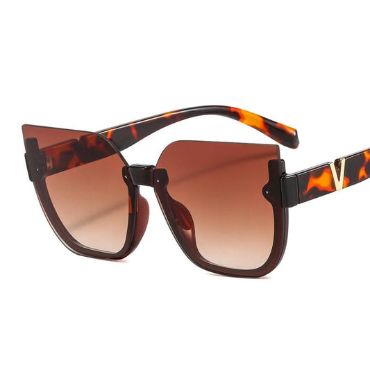 Cat's Eye Sunglasses Retro V Shape Decorative Temperament Internet Celebrity