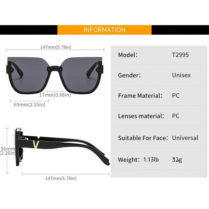 Cat's Eye Sunglasses Retro V Shape Decorative Temperament Internet Celebrity