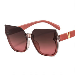 Cat's Eye Sunglasses Retro V Shape Decorative Temperament Internet Celebrity
