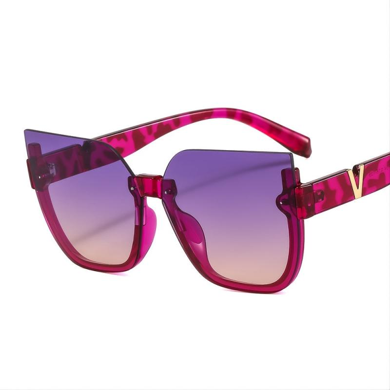 Cat's Eye Sunglasses Retro V Shape Decorative Temperament Internet Celebrity