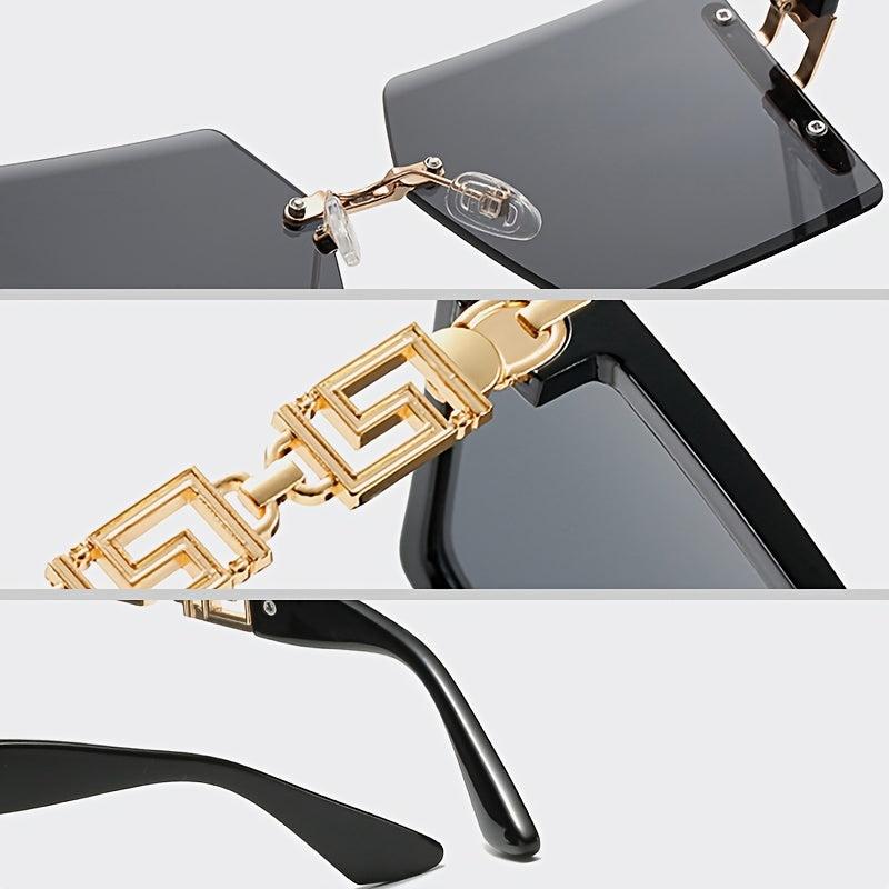 Men's Y2K Square Sunglasses Vintage Style Sunscreen Glasses
