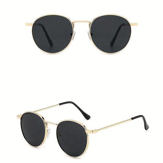 Men's Round Metal Sunglasses