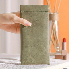 Portable Press Glasses Box Automatic Closing Sunglasses Protective Cover