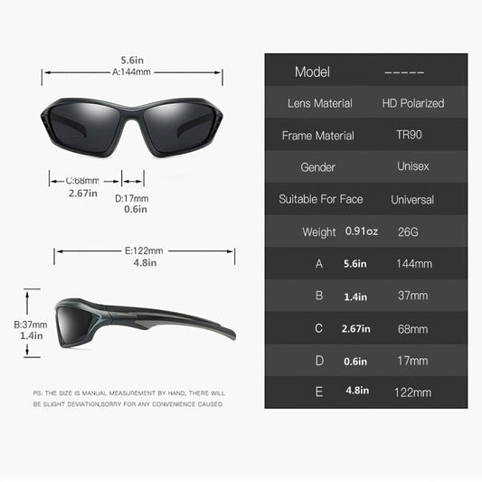 Men's Driving Square Polarized Sunglasses UV400