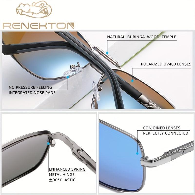 RENEKTON Men's Square Polarized Sunglasses Driving Glasses 8724