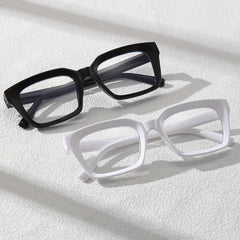 Men's Square Frame Anti Light Glasses with Rice Studs
