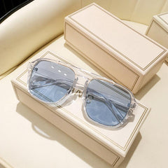 Vintage Pilot Y2K Large Frame Glasses