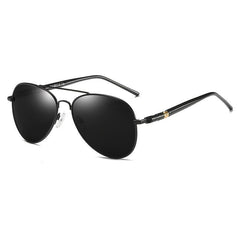 Classic Pilot Polarized Sunglasses Oversized Metal Aviation Male Sun Glasses
