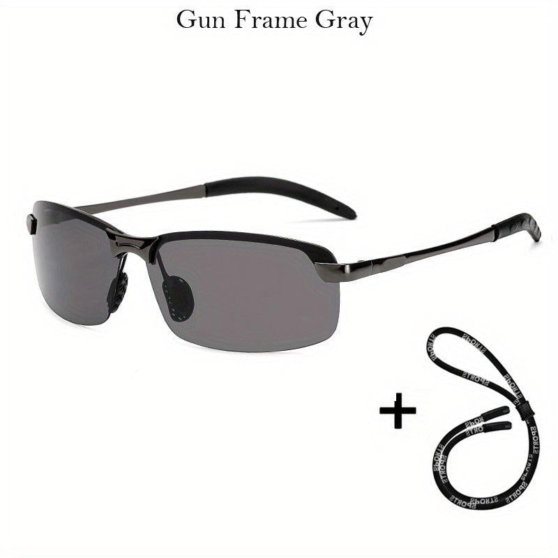 Men's Polarized Sunglasses with Glasses Rope