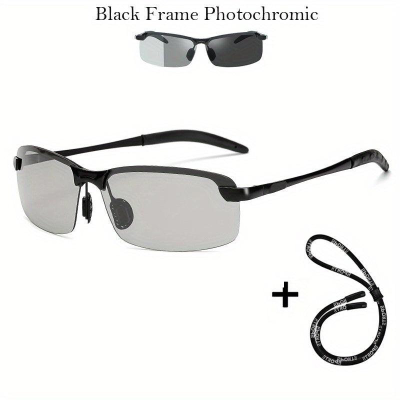 Men's Polarized Sunglasses with Glasses Rope