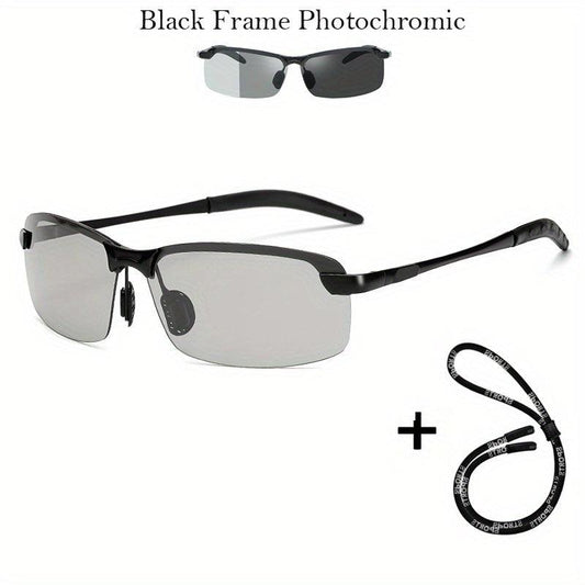 Men's Polarized Sunglasses with Glasses Rope