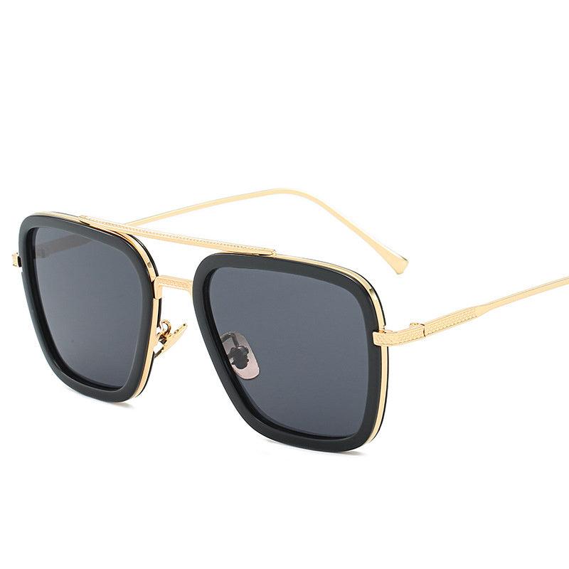 European Style Steel Sunglasses Men's Double Beam Glasses