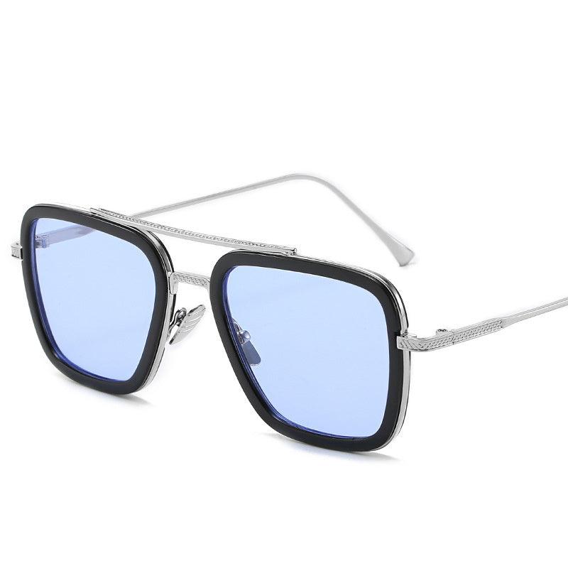 European Style Steel Sunglasses Men's Double Beam Glasses