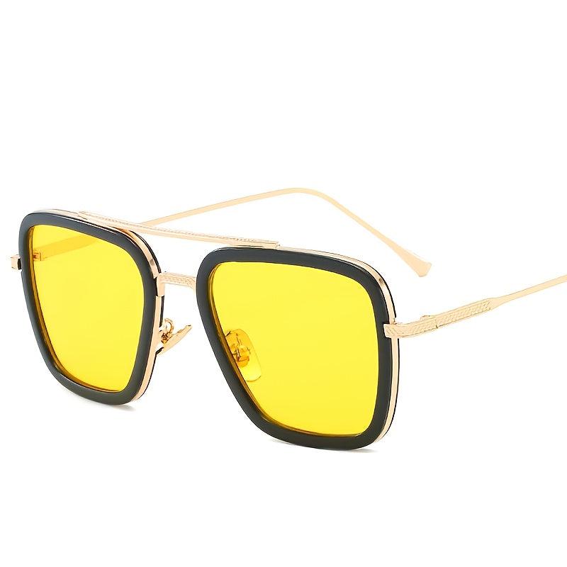 European Style Steel Sunglasses Men's Double Beam Glasses