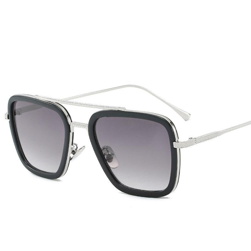 European Style Steel Sunglasses Men's Double Beam Glasses