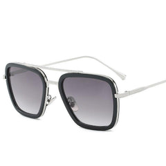 European Style Steel Sunglasses Men's Double Beam Glasses