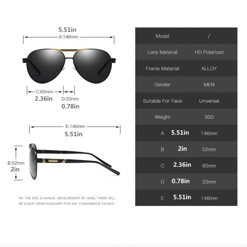 Men's Polarized Sunglasses UV400 Outdoor Sports Driver Glasses