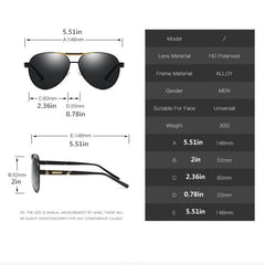 Men's Polarized Sunglasses UV400 Outdoor Sports Driver Glasses
