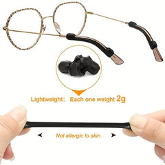 Silicone Eyeglasses Temple Tips Sleeve Retainer Anti Slip Elastic Comfort