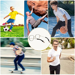 Silicone Eyeglasses Temple Tips Sleeve Retainer Anti Slip Elastic Comfort