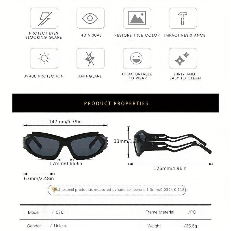 Y2K Wrap Around Sunglasses for Men and Women