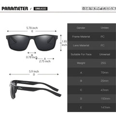 PARANOID Polarized Sunglasses P8019 8 Colors