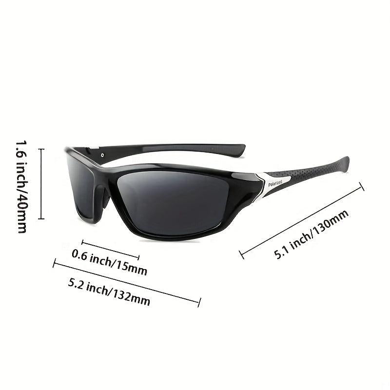 Polarized Night Vision Sports Sunglasses with Glasses Case