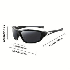 Polarized Night Vision Sports Sunglasses with Glasses Case