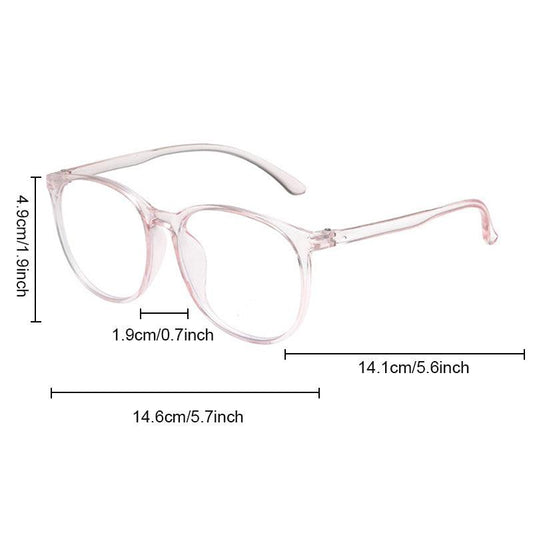 Men's Anti Light Frameless Glasses Oval Frame For Computer Phone