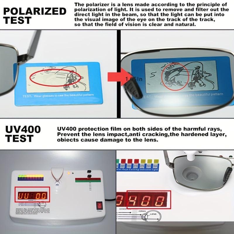 Polarized Photochromic Sunglasses for Men Women, Anti-glare Chameleon Glasses
