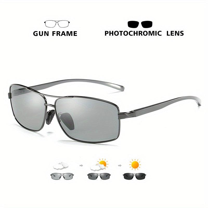 Polarized Photochromic Sunglasses for Men Women, Anti-glare Chameleon Glasses