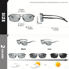 Polarized Photochromic Sunglasses for Men Women, Anti-glare Chameleon Glasses