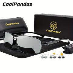 Polarized Photochromic Sunglasses for Men Women, Anti-glare Chameleon Glasses