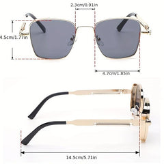 Men's Small Frame Square Sunglasses